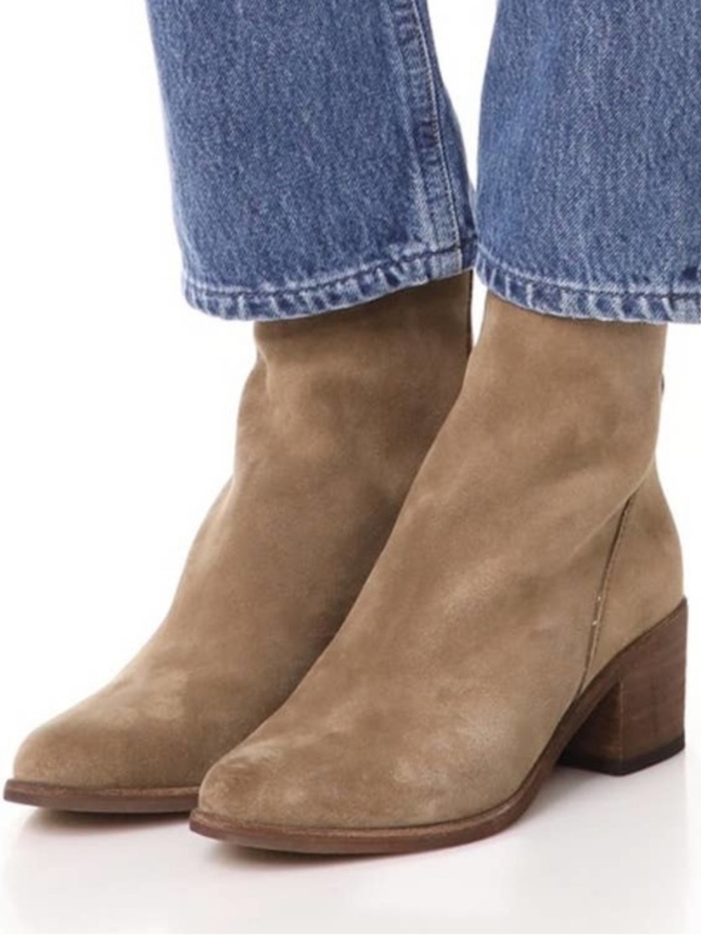 Dolce Vita Cassius Brown Suede Ankle Boots Size 7.5